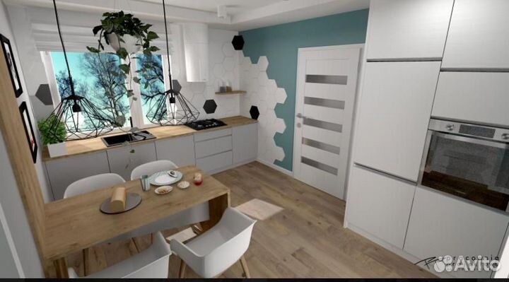 Дизайн-проект кухни, гардеробной и др. мебели