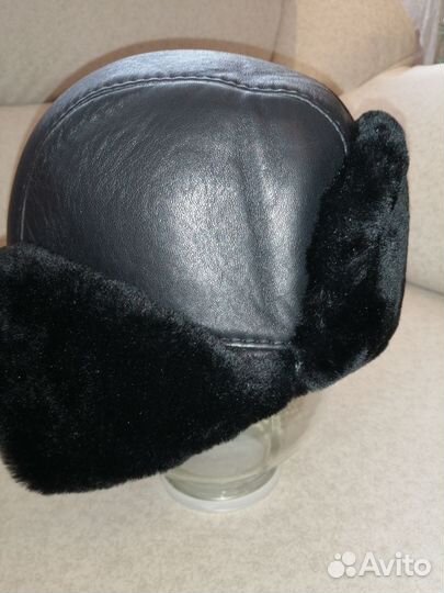 Мужская зимняя шапка с мехом