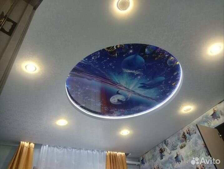 Монтаж натяжных потолков