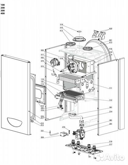 Газовый котел ariston clas XC system 24 FF NG