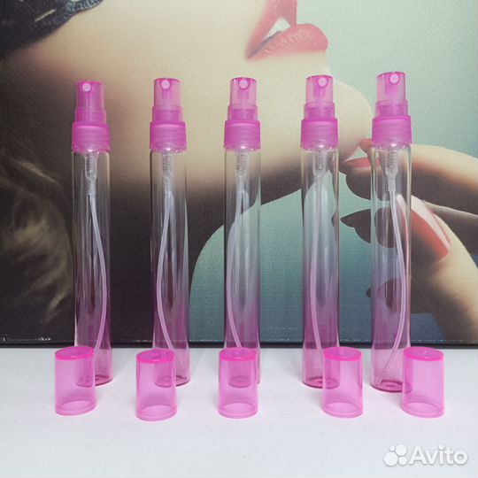 Атомайзер карандаш 10мл градиент розовый набор 5шт