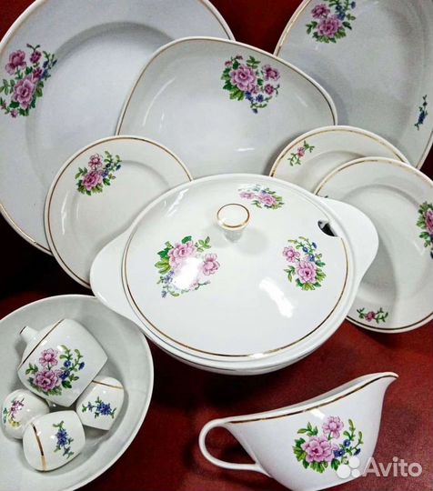 Сервиз столовый форфоровый Южноуральск