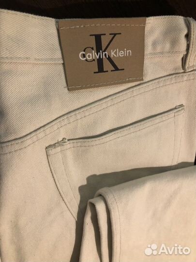 Джинсы белые Calvin Klein