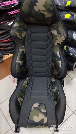 Новые сиденья niva sport Хаки