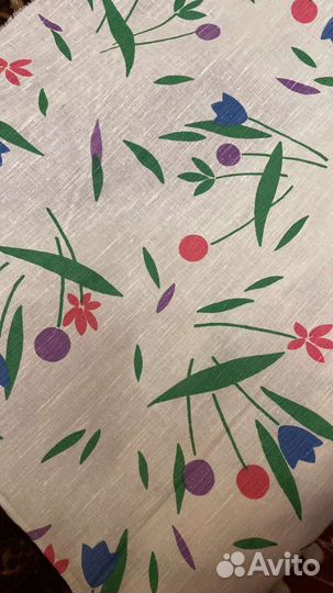 Отрез ткани Лен, полулен, СССР