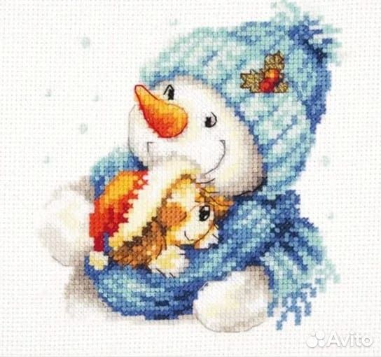 Новогодний подарок- картина крестиком