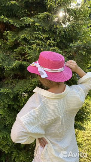 Новая Плетеная Шляпа женская летняя/Головной убор