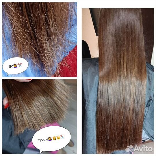 Полировка волос, восстановление,ботокс стрижки