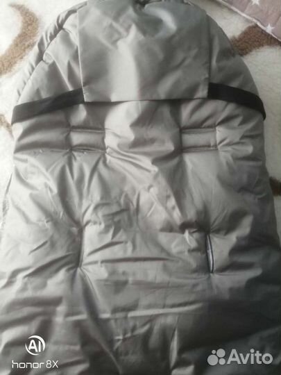 Меховой конверт в коляску