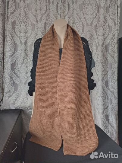 Шарф вязанный длинный ручной работы