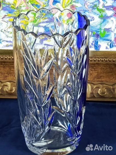 Хрустальная ваза 20 см