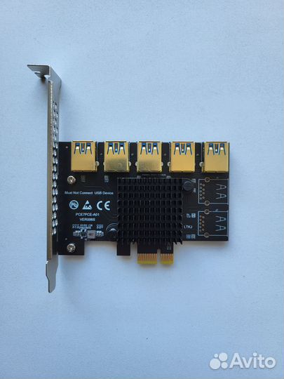 Карта расширения tishric PCI-e на 5 USB 3,0 16x