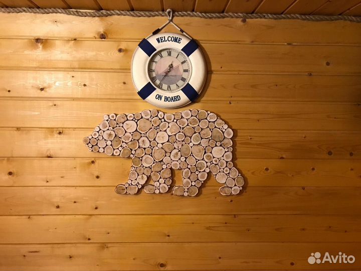 Панно из можжевельника