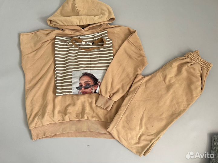 Спортивный костюм оверсайз женский на дачу 42-44