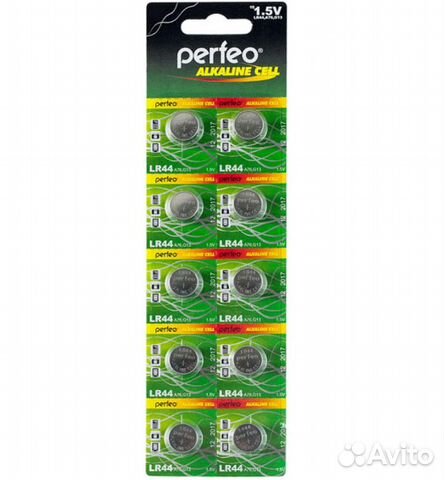 Батарейки Perfeo LR44/10BL A76 G13 Alkaline Cell