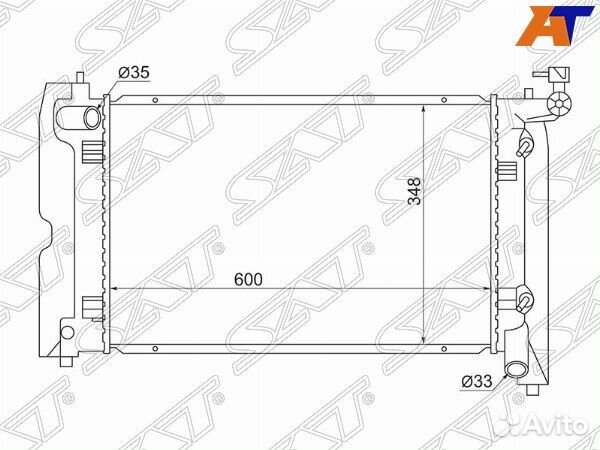 Радиатор toyota corolla verso