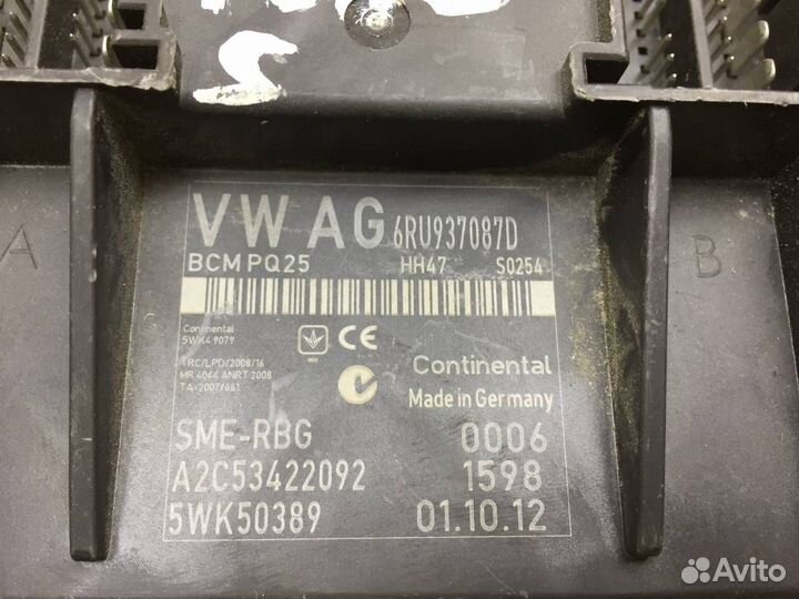 Блок комфорта Volkswagen Polo Sed RUS 2011