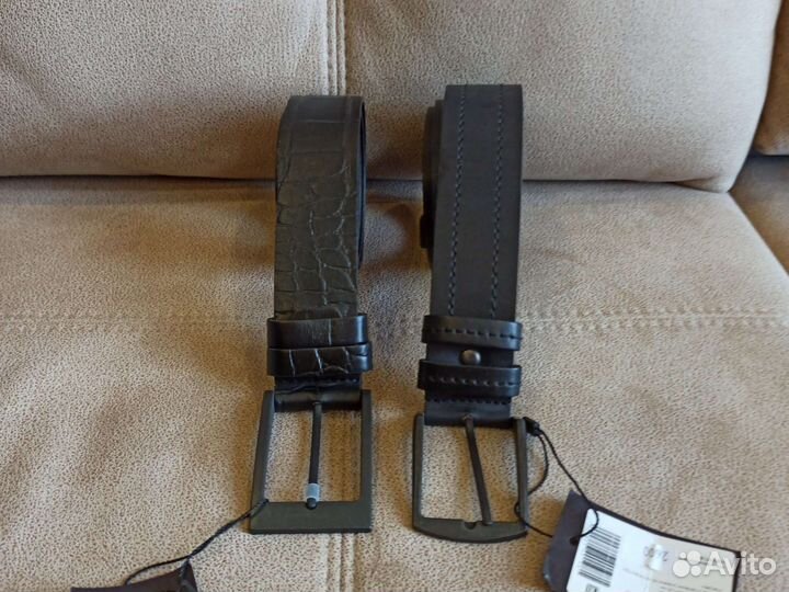 Ремень мужской натуральная кожа 125*4см