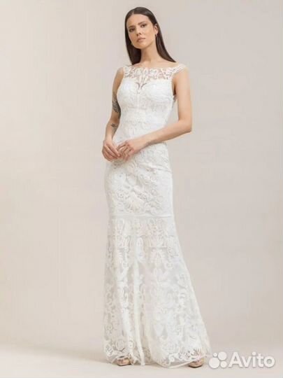 Платье вечернее свадебное белое в пол 42 44
