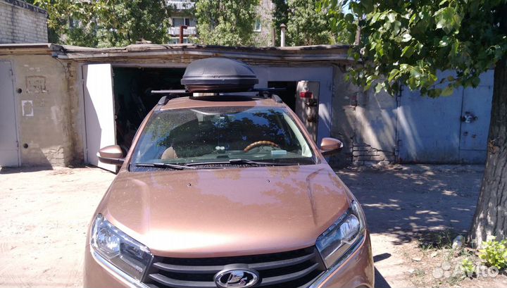 Автобокс на крышу Ветлан 400 л на Fiat Linea