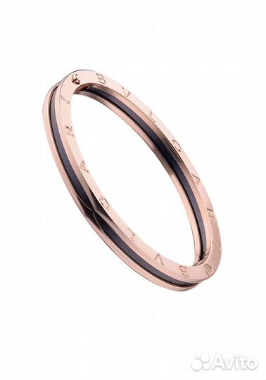 Браслет Bvlgari Bzero1 Black Ceramic Rose Gold Bracelet 351415