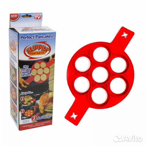 Форма для оладий силиконовая Flippin Fantastic