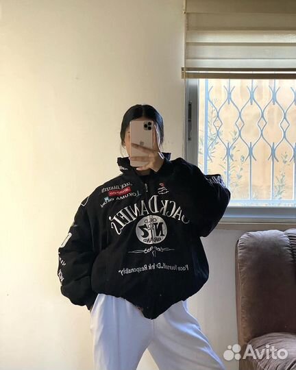 Утепленный гоночный бомбер