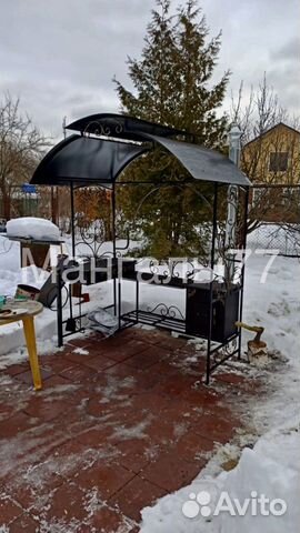 Мангал с крышей