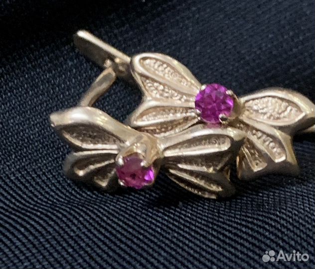 Золотые серьги 585 пробы