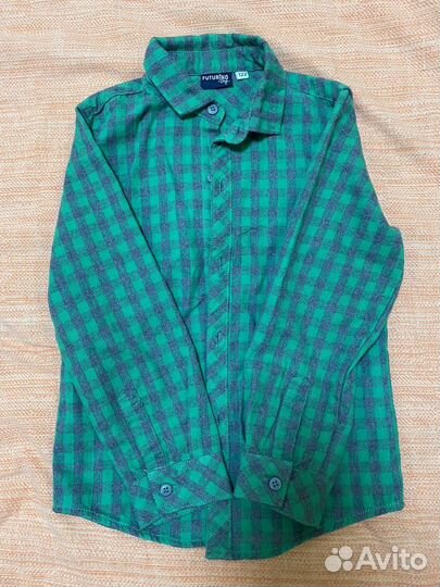 Рубашка в клетку детская