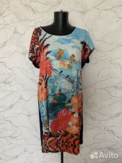 Домашнее платье халат туника 48