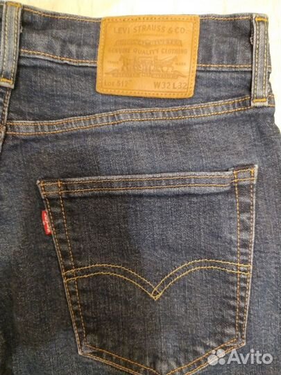 Мужские джинсы levis 512 (оригинал) W32 L32