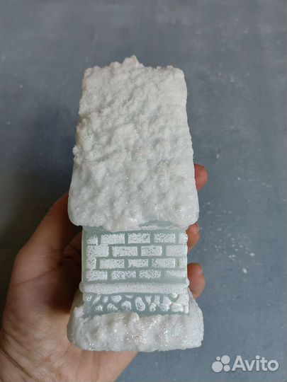 Свеча дом. Зимний домик. Новогодняя свеча