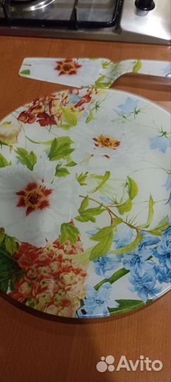 Блюдо и лопатка. Стекло. Новое