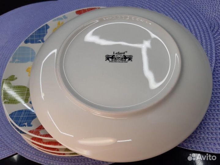 Тарелки закусочные Кролик Фарфор 20 см