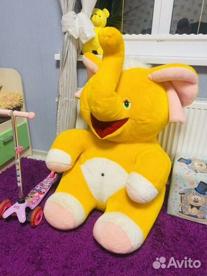 Огромный слон мягкая игрушка