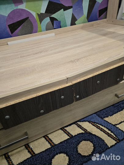 Детская двухярусная выдвижная кровать