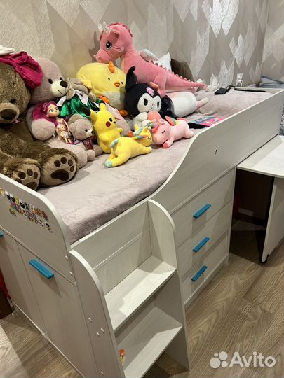 Детская кровать от 3 лет с ящиками