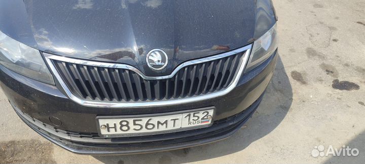 Бампер передний skoda rapid 2014
