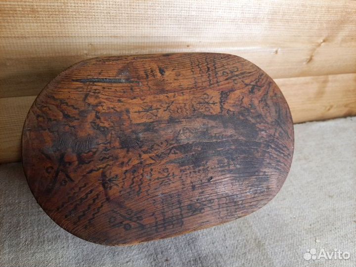 Мезенский лубяной короб Расписной 19 век