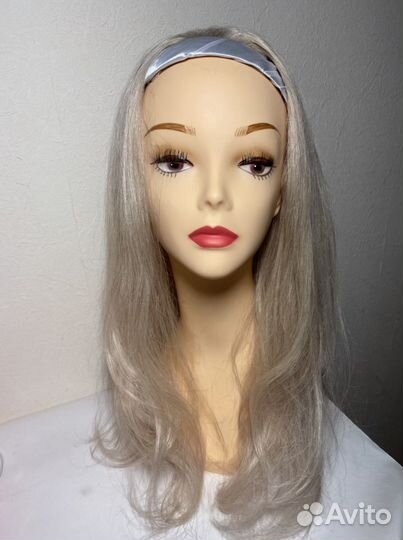 Волосы на ободке 60 см