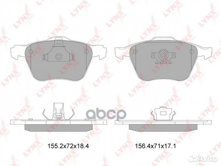 Колодки тормозные дисковые перед BD7818 LYN