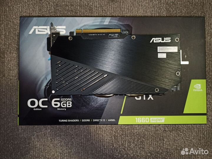 Видеокарта asus GTX 1660 super Dual EVO