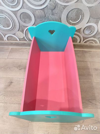 Кроватка для кукол, люлька, мебель кукольная