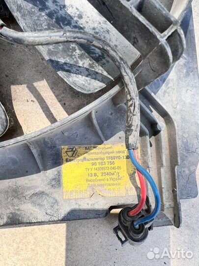 Диффузор, вентилятор охлаждения Chevrolet Lanos