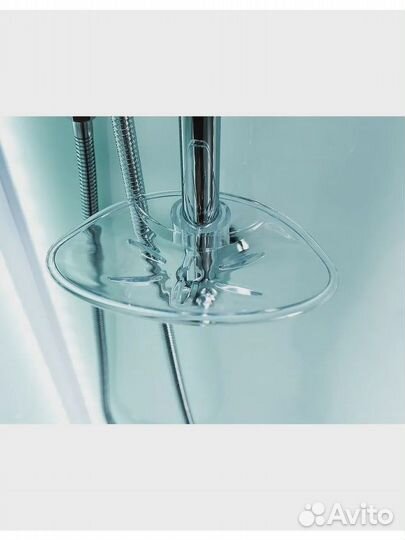 Кабина полукруглая с крышей и LED освещением esbano ES-L100CR. размер: 100 х 100 х 210