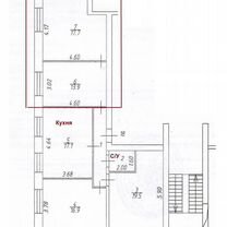 Комната 31,6 м² в 4-к., 3/3 эт.