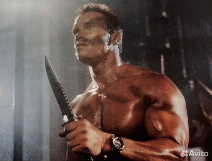 Нож Джона Мэтрикса из к-ф Коммандо с тиснением