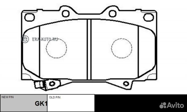 CTR GK1043 Колодки тормозные дисковые toyota land