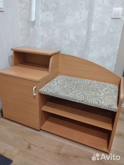 Тумба для обуви с сиденьем